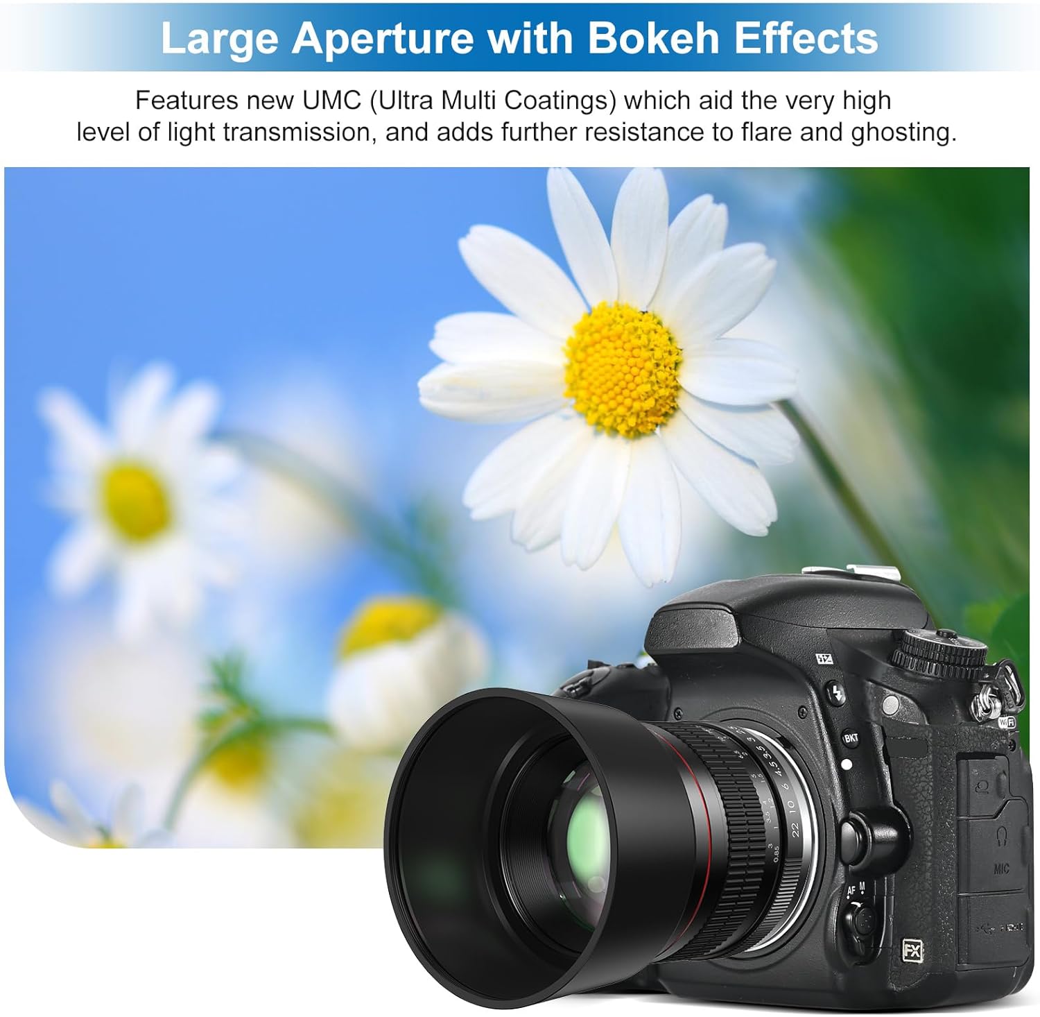 Lightdow 85mm F1.8 Medium Telephoto Manual Focus Full Frame Portrait Lens for Canon EOS Rebel T8i T7i T7 T6 T3i T2i 4000D 2000D 1300D 850D 800D 600D 550D 90D 80D 77D 70D 50D 6D 5D etc - Image 7